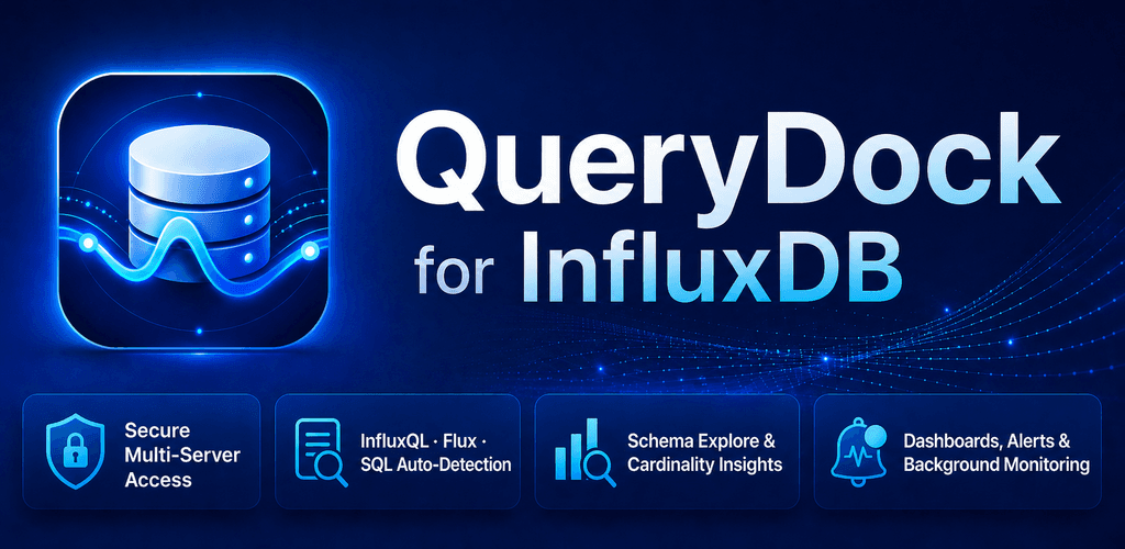 QueryDock for InfluxDB feature graphic