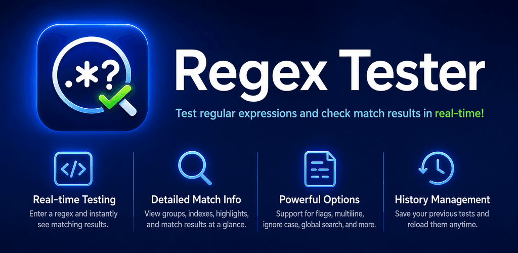 Regex Tester feature graphic