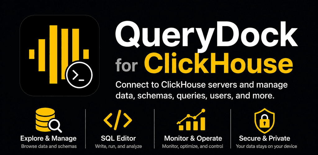 QueryDock for ClickHouse feature graphic