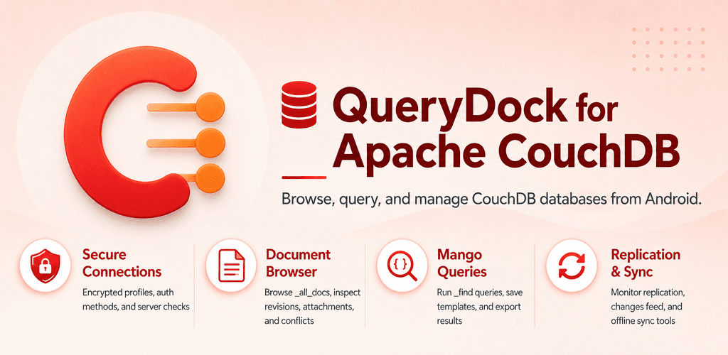QueryDock for Apache CouchDB feature graphic