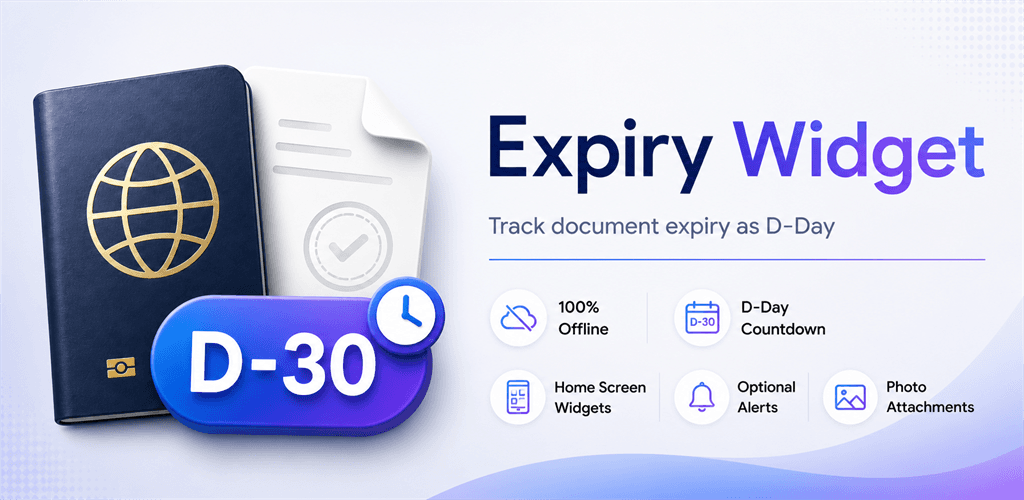 Expiry Widget feature graphic