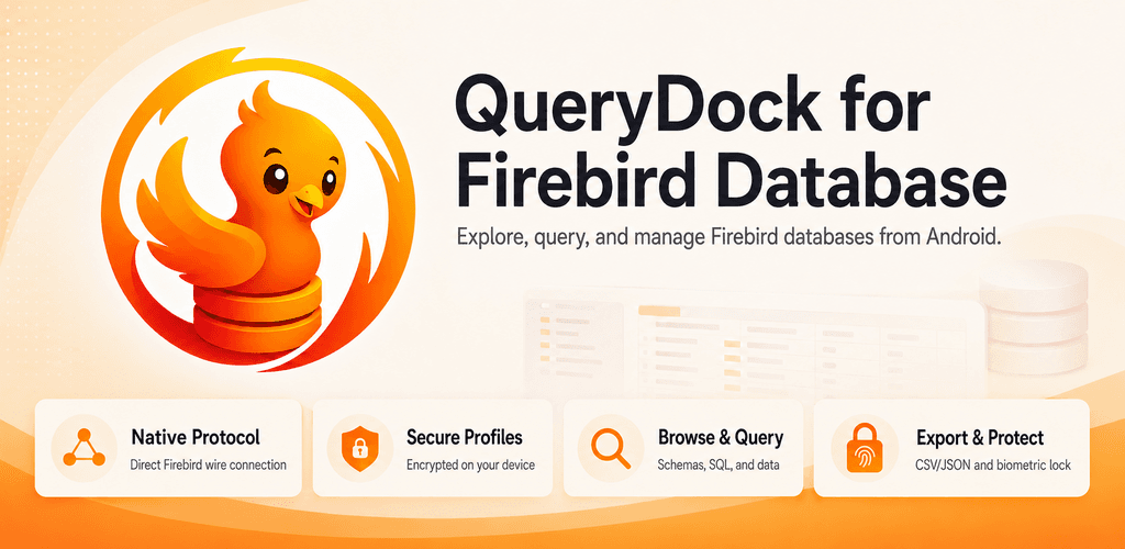 QueryDock for Firebird Database feature graphic