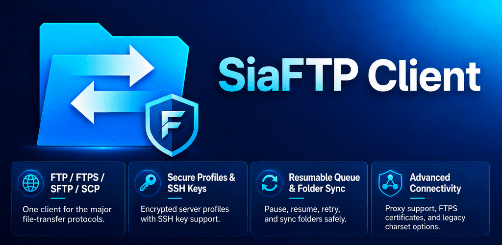 SiaFTP Client feature graphic