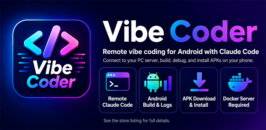 Vibe Coder Android feature graphic