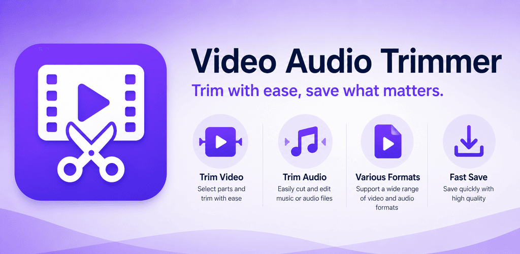 Video & Audio Trimmer feature graphic