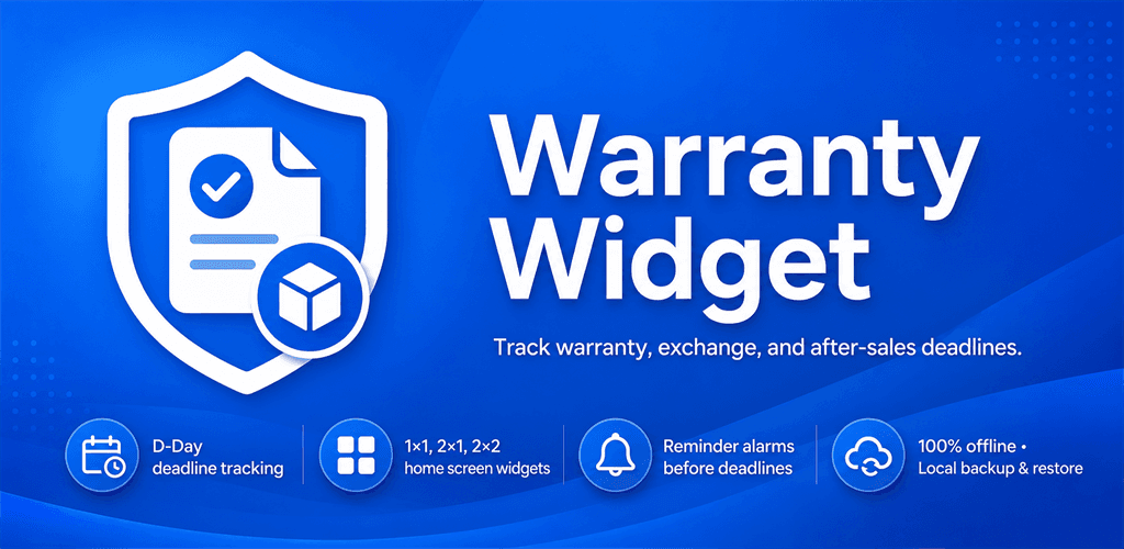 Warranty Widget feature graphic